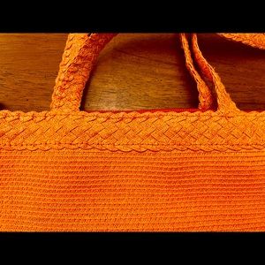Liz Claiborne orange woven shoulder bag